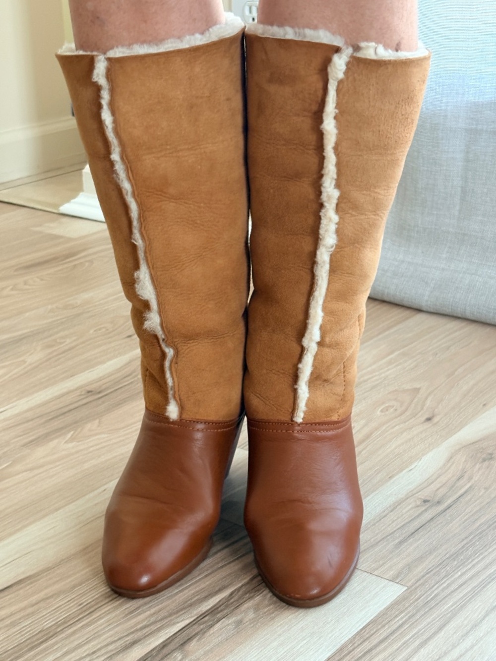 These brown Bass tall boots.